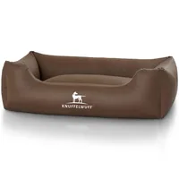 Knuffelwuff Hunde-Bett Sidney Kunstleder M-L, 85 x 63 cm, Braun - Produkttyp: Bett - Tierart: Hund - Detailfarbe: Braun - Breite: 63 cm - Länge: 85 cm
