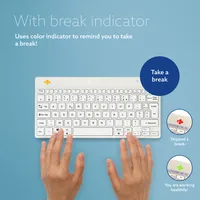 R-GO COMPACT BREAK ERGONOMIC KEYBOARD AZERTY (FR) BLUETOOTH W