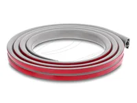 Delock Kabelkanal PVC flexibel 2 m x 20 mm Grau - Detailfarbe: Grau - Produkttyp: Kabelkanal - Ausstattung Kabelmanagement: Selbstklebend - Zuschneidbar - Breite: 20 mm - Länge: 2 m - Material: PVC