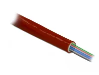 Feuerfester Schutzschlauch silikonbeschichtet 10 m x 10 mm rot