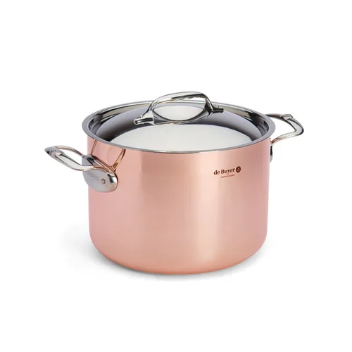 De Buyer Prima Matera Bratentopf Kupfer/Edels. hoch 24cm ind.
