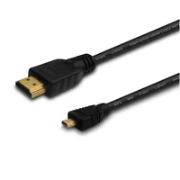 Savio CL-39 HDMI cable 1 m HDMI Typ A (Standard) HDMI Typ D (Mikrofon) Schwarz