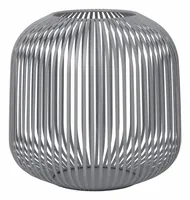 Blomus Laterne Lito M 27 cm, Grau - Detailfarbe: Grau - Höhe: 27 cm - Detailmaterial: Stahl - Stahl (pulverbeschichtet) - Grundmaterial: Metall