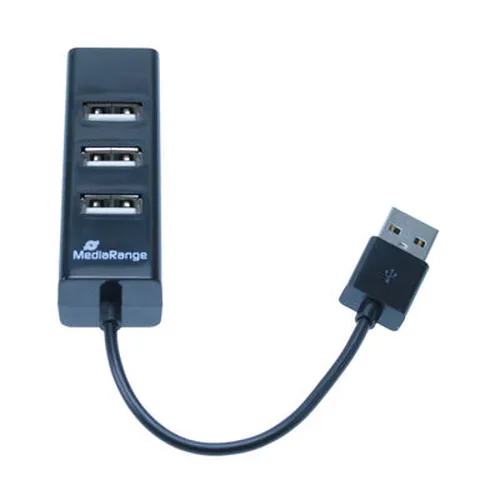 MediaRange MRCS502 interface hub 480 Mbit/s Black