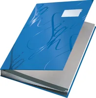Leitz Unterschriftenmappe Design Blau - Typ: Unterschriftenmappe - Ausstattung: Keine - Detailfarbe: Blau - Material: Karton