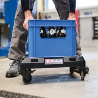 E-Case Rollbrett für Systemkoffer (schwarz, für bis zu 120 kg Belastung)