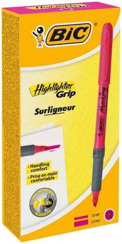 BIC Highlighter Grip 811934 rosa