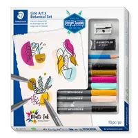 STAEDTLER Design Journey LineArt Botanical Set 10-teilig retail