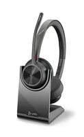 HP Poly Voyager 4320 Microsoft Teams Certified Headset +BT700 dongle +Charging Stand Auricolare Con cavo e senza cavo A Padiglione Musica e Chiamate USB tipo A Bluetooth Base di ricarica Nero