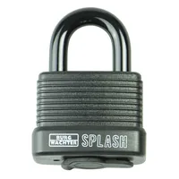 Burgwächter Vorhängeschloss Splash Schwarz - Schlossart: Vorhangschloss - Set: Nein - Aussenanwendung: Ja
