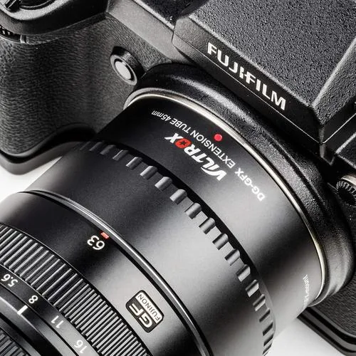 Viltrox Objektiv-Konverter DG-GFX 45 mm - Kompatible Hersteller: Fujifilm - Konvertertyp: Makro - Kamera-Bajonett: Fujifilm G-Mount
