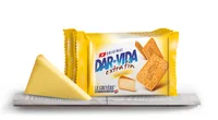 DAR-VIDA Snack extra fin Fromage 4 x 46 g - Produkttyp: Dar-Vida - Nährwertangabe pro: 100 g - Energiegehalt (in kj): 1856 KJ - Energiegehalt (in kcal): 442 Kcal - Fett: 16 g - Gesättigte Fettsäuren: 3.9 g