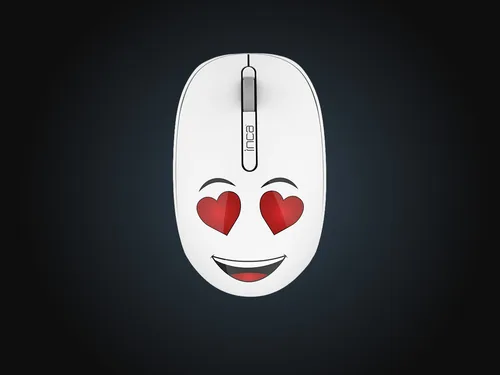 INCA Wrls Maus 1200DPI3Tasten2.4GHzUSB-A WEENY Emoji ws