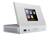 Noxon Radio-Tuner A120 Silber - Radio Tuner: DAB+ - FM - Internetradio - Detailfarbe: Silber - Gewicht: 0.35 kg - Bluetooth: Ja - Audio-Ausstattung: App - Display - Fernbedienung - Schlummerfunktion - Sleep-Timer - Weckfunktion - Audio-Verstärker: Nein
