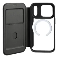 4smarts Back Cover Urban Pro Flipcase iPhone 17 Pro Qi2 ready - Farbe: Schwarz - Fallsicher: Ja - Kompatible Hersteller: Apple - Detailfarbe: Schwarz - Mobiltelefon Kompatibilität: iPhone 17 Pro - Material: Kunstleder