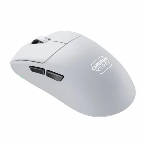 Cherry Gaming-Maus XTRFY M68 Pro Weiss - Maus Features: Programmierbare DPI-Einstellung - Umschaltbare DPI-Auflösung - Seitliche Zusatztasten - Scrollrad - Bedienungsseite: Rechtshänder - Detailfarbe: Schwarz - Gewicht: 55 g - Verbindungsart: Kabellos - S