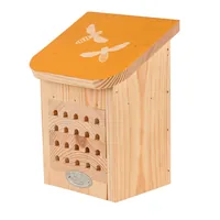 Esschert Design Bienenhaus, Gelb - Tierart: Insekten - Produkttyp: Insektenhotel - Gartentier: Wildbiene
