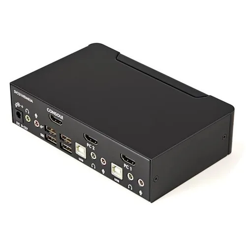 StarTech.com 2 Port USB HDMI KVM Switch with Audio and USB 2.0 Hub - TAA