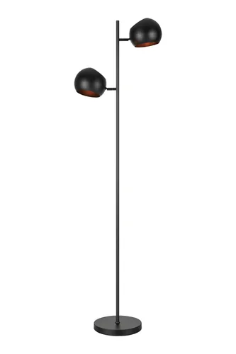 Markslöjd Stehleuchte Edgar, 2 x E14, max. 40W, Schwarz - Betriebsart: Netzbetrieb - Lampensockel: E14 - Farbtemperatur Kelvin: Je nach Leuchtmittel - Gesamtleistung: 40 W - Dimmbar: nicht dimmbar - Lichtfarbe: Je nach Leuchtmittel