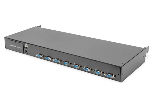 Digitus DS-72213 commutateur écran, clavier et souris Grille de montage Noir