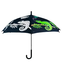 Esschert Design KG222 umbrella Black, Green, White Steel Polypropylene (PP) Full-sized Rain umbrella