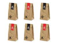 PartyDeco TNS9-031 lunch box Lunch bag Paper Black, Natural, Red 6 pc(s)