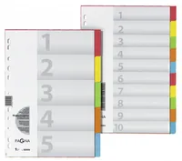 PAGNA Register A4 XXL 10tlg. 5-farbig 25 Stk