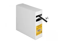 Delock Schrumpfschlauch Box mit Innenkleber, 5 m x 6.4 mm - Detailfarbe: Schwarz - Länge: 5 m - Durchmesser: 6.4 mm - Material: Polyolefin
