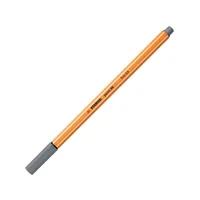 STABILO Fineliner point 88 Dunkelgrau - Strichstärke: 0.4 mm - Set: Nein - Verpackungseinheit: 1 Stück - Eigenschaft-Stift: Keine - Anwender: Schule - Büro - Erwachsene - Kinder - Fasermaler & Fineliner Art: Fineliner