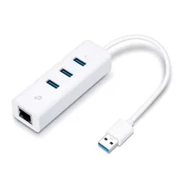 TP-Link Dockingstation UE330 - Ladefunktion: Nein - Dockinganschluss: USB - Kompatible Hersteller: Universal - Vesa-Bohrung vorhanden: Nein