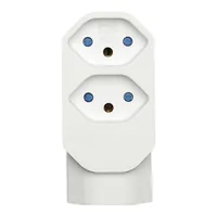 STEFFEN Manta Mehrfachadapter 3xT3 (1x unten) drehbar 3 - Detailfarbe: Weiss - Schalter: Nein - Steckdosenanzahl: 3 - Ausstattung: drehbar 320° - Kinderschutz: Ja