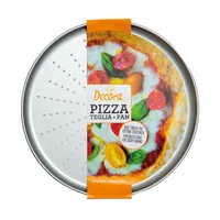 Decora Backform Pizza Blech ø 32 x 1.8 cm - Materialtyp: Metall - Material: Metall - Detailfarbe: Silber - Set: Nein - Backform Typ: Pizza-Backform - Verpackungseinheit: 1 Stück
