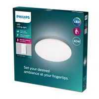 Philips Deckenleuchte Izso AIO 40W Weiss Fernbedienung - Produkttyp: Deckenleuchte - Protokoll: Keine - Smart Home: Nicht kompatibel - Dimmbar: dimmbar - Anwendungsbereich: Indoor - Betriebsart: Netzbetrieb