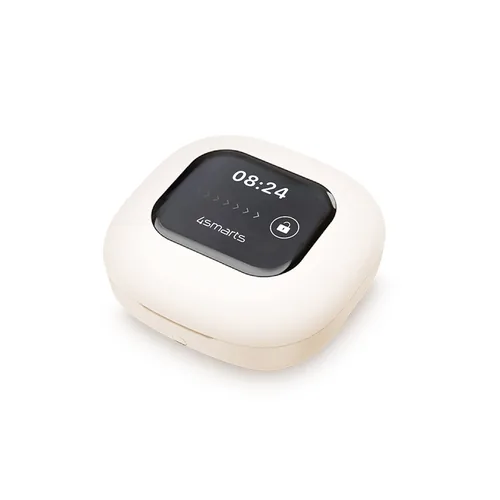 4smarts Open-Ear Bluetooth Kopfhörer SkyBuds AI Screen, beige