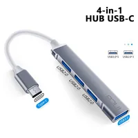 Inca IUSB-04TX interface hub USB Type-C 5000 Mbit/s Silver, White