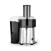 Gastroback Entsafter Vital Juicer Pro Schwarz/Silber - Materialtyp: Metall - Material: Edelstahl - Ausstattung: Saftbehälter - Tresterbehälter - Einfüllöffnung - Edelstahl-Sieb - Detailfarbe: Silber - Schwarz - Gerätetyp: Entsafter - Set: Nein