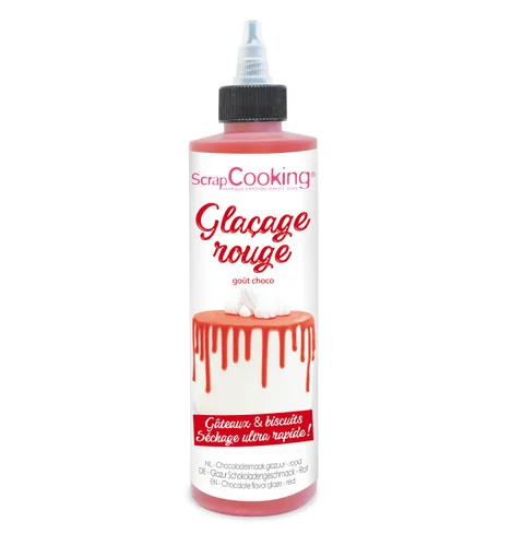 ScrapCooking Schokoladengeschmacksglasur Drip Cake Rot 130 g Rot - Zertifikate: Keine Zertifizierung - Packungsgrösse: 130 g - Detailfarbe: Rot - Fairtrade: Nein - Bio: Nein