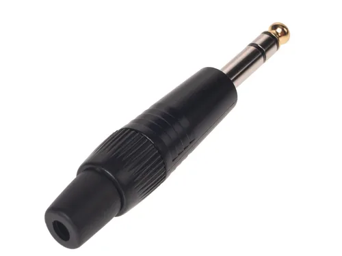Bemero Stecker BC2002BK-M 6.3mm stereo Klinkenstecker schwarz - Audio Steckertyp: Klinke 6.3 mm - male - Anwendungsbereich: Live/Bühne - Installation - Studio