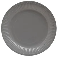 PRO nappe Einwegteller 23 cm, 20 Stück, Grau - Produkttyp: Einwegteller - Materialtyp: Papier - Material: Pappe - Detailfarbe: Grau - Verpackungseinheit: 20 Stück