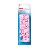 Prym Druckknöpfe Color Snaps Herz, Rosa, 12.4 mm, 30 Stück - Detailfarbe: Rosa