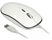 Delock Maus 12532 USB-Type-A &Type-C - Maus-Typ: Standard - Maus Features: Umschaltbare DPI-Auflösung - Scrollrad - Bedienungsseite: Universal - Detailfarbe: Weiss - Anthrazit - Verbindungsart: Verkabelt - Schnittstelle: USB-A - USB-C