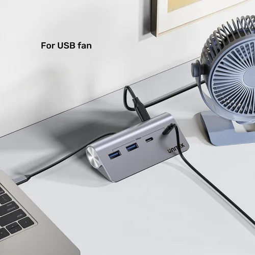 UNITEK ALUMINIUM USB-C HUB 2X USB-A 2X USB-C 5GBPS