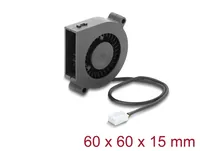 DELOCK RadiallüfterLüftergebläse 12V DC 60x60x15mm 3 Pin
