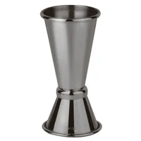 Paderno Cocktail-Doppelmass 40/20 ml, Grau/Schwarz - Materialtyp: Metall - Material: Edelstahl - Detailfarbe: Grau - Schwarz - Set: Nein - Fassungsvermögen: 0.04 l - 0.02 l - Betriebsart: Manueller Betrieb