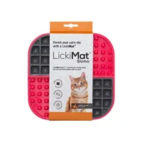 LickiMat Slomo 20 x 20 cm, Pink - Detailfarbe: Pink - Tierart: Katze - Produkttyp: Futternapf