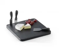 Philippi Käseschneidbrett Fromage 4-teilig - Typ: Käsemesser - Klingenmaterial: Edelstahl - Griffmaterial: Edelstahl - Inklusive Messerblock: Nein - Set: Ja - Klingenschliff: Glatter Schliff