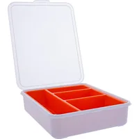 InLine Small Components Box, 4 compartments, 180x140x40mm, orange