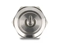 DELOCK Drucktaster zum Einbau 12 mm 4 x Lötanschluss LED rot