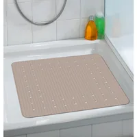 Wenko Duschwanneneinlage Mirasol Taupe - Breite: 54 cm - Länge: 54 cm - Detailfarbe: Taupe - Detailmaterial: Kautschuk - Grundmaterial: Kunststoff