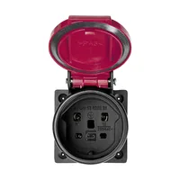 Steffen 13 6282 25 socket-outlet T25 Black, Red